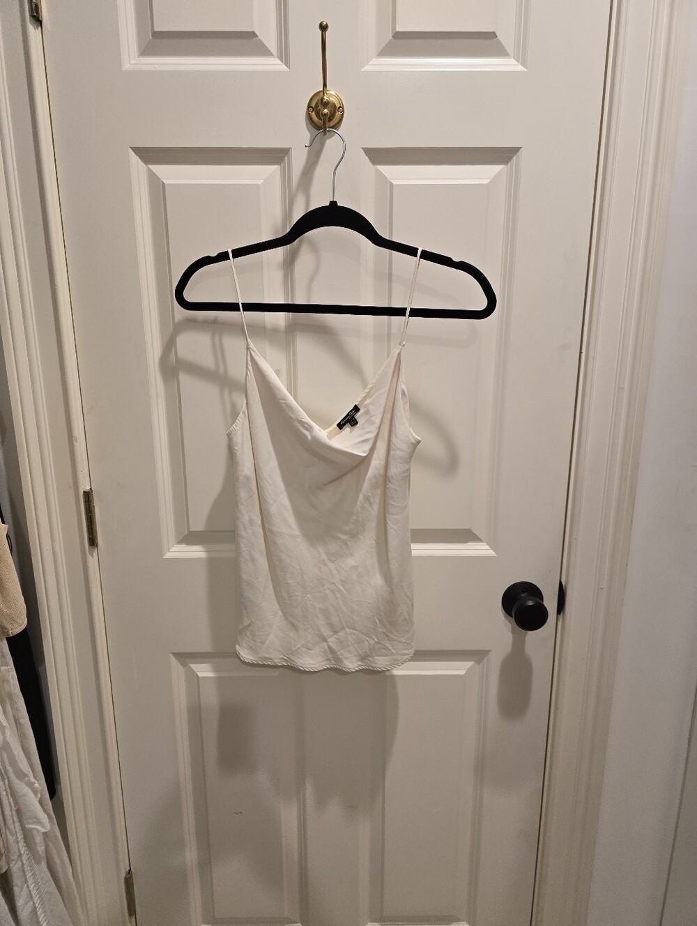 Massimo Dutti White Cowl Neck Camisole